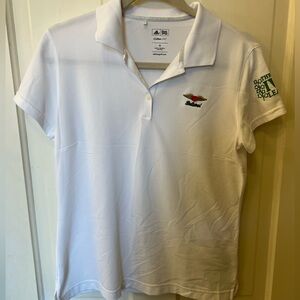 Adidas ClimaLite golf polo with inscriptions